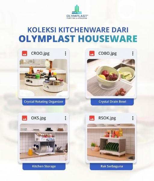 Koleksi Peralatan Dapur Plastik Olymplast Houseware